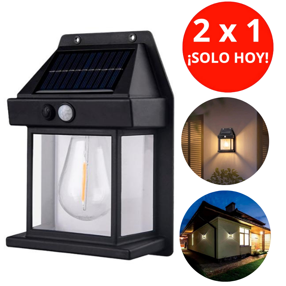 2x1 FLUXLAMP™ - Lámpara solar con sensor de movimiento