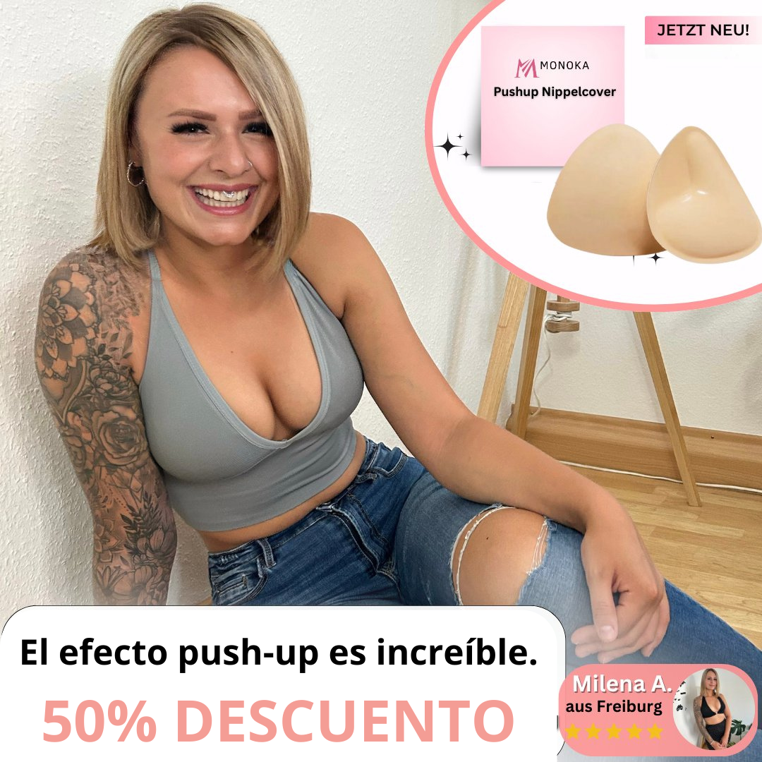 Riyal™ - Cubrepezones push-up adhesivo de doble cara