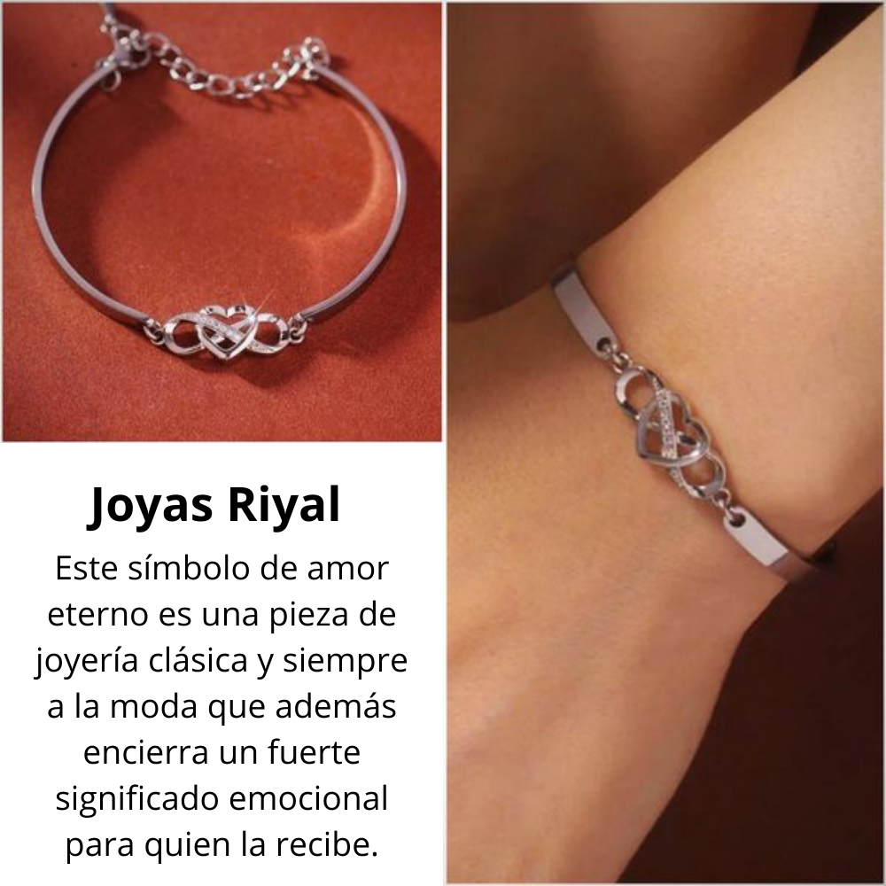 PULSERA CORAZÓN INFINITO