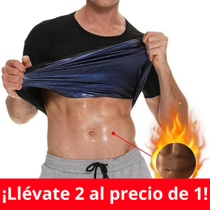 Camiseta compresión efecto sauna + 1 GRATIS